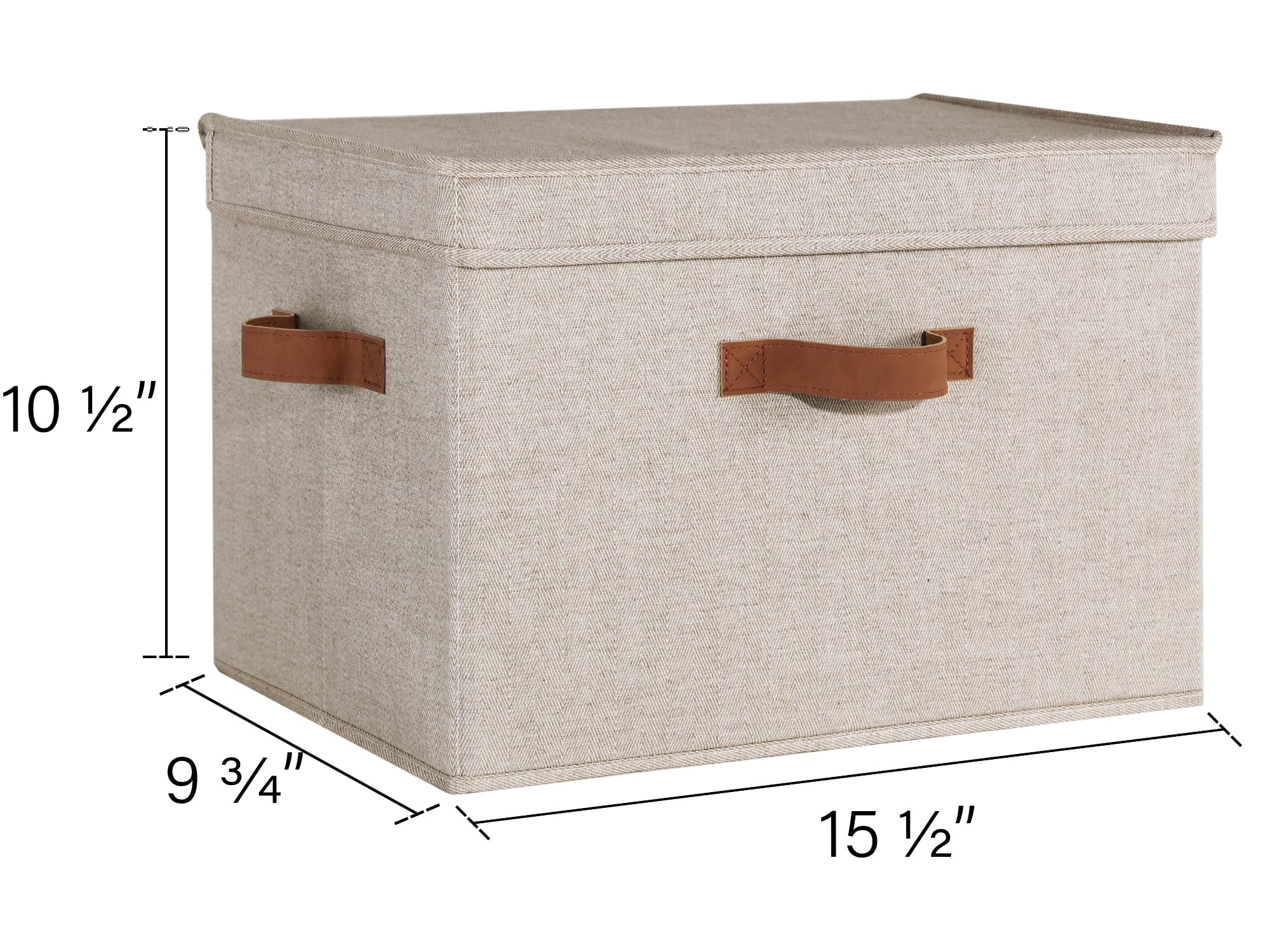 StorageWorks Wardrobe Storage Boxes with Lids - Image 2