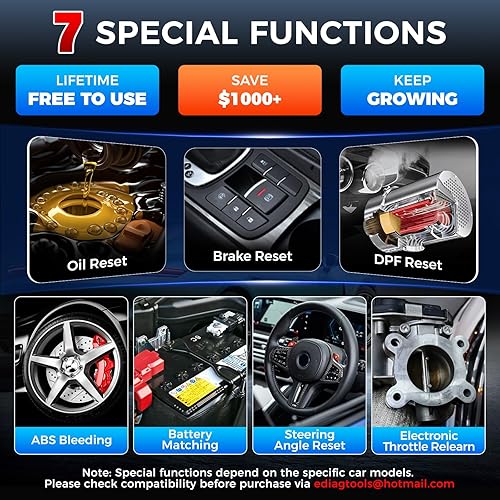 Vista 3 de Escáner LAUNCH OBD2 actualizado 2025 CRP123E V2.0 Elite, herramienta de diagnóstico para motor, ABS, SRS, AT, con 7 reinicios