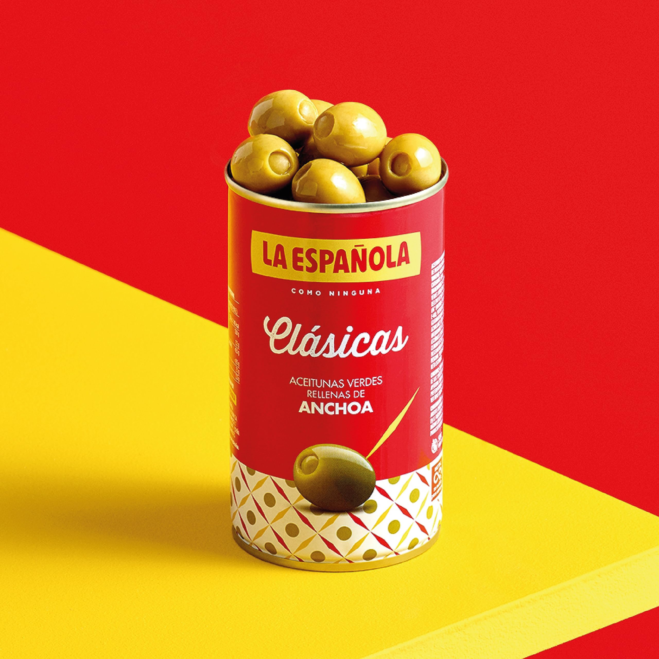 La Española - Pack de Aceitunas Rellenas de Anchoa I Pack de 12 Unidades 12 X 150 Gr I Olivas de Mesa