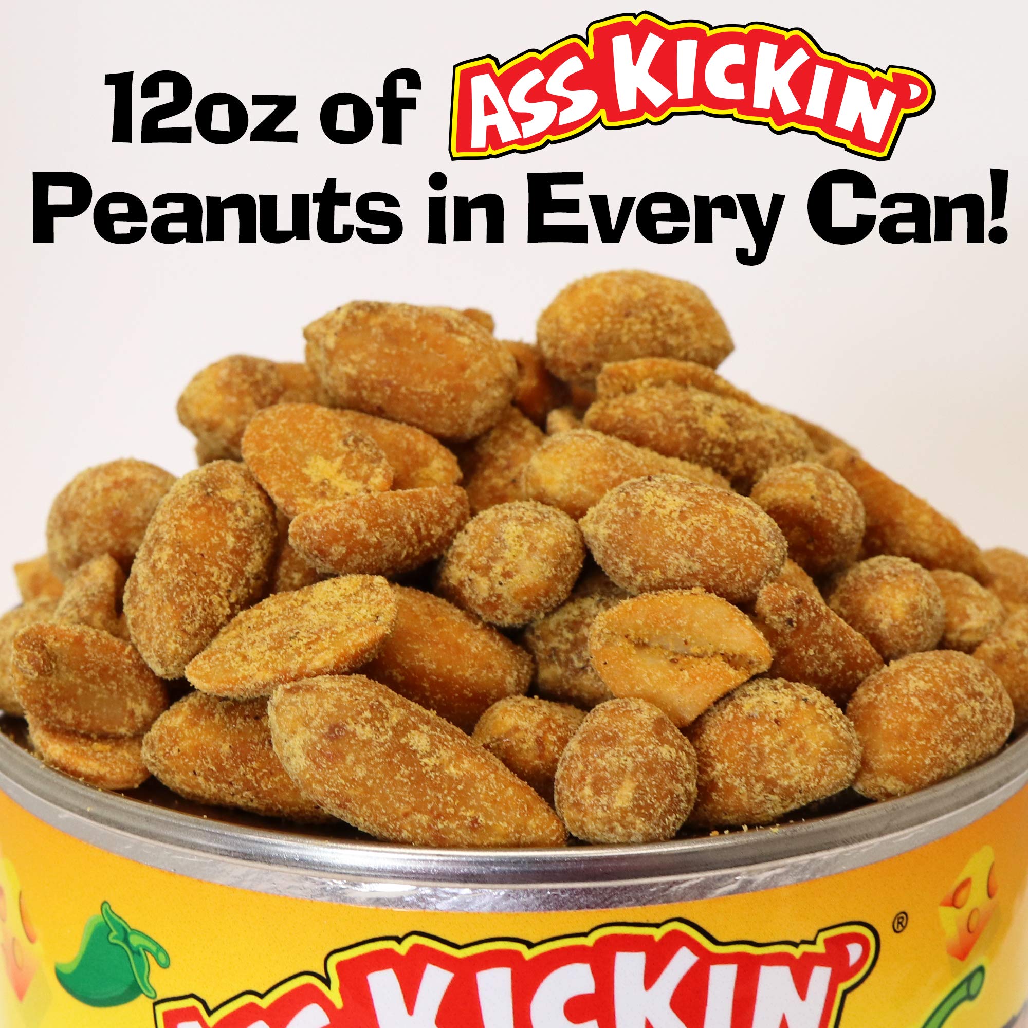 Ass Kickin' Jalapeno Cheddar Peanuts - 12 oz