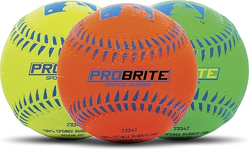 Franklin Sports - Pro Brite - Teeball de goma neón - MLB - Tball juvenil - Béisbol sóftbol - Uso en interiores y exteriores Franklin Sports - Pro Brite - Teeball de goma neón - MLB - Tball juvenil - Béisbol sóftbol - Uso en interiores y exteriores