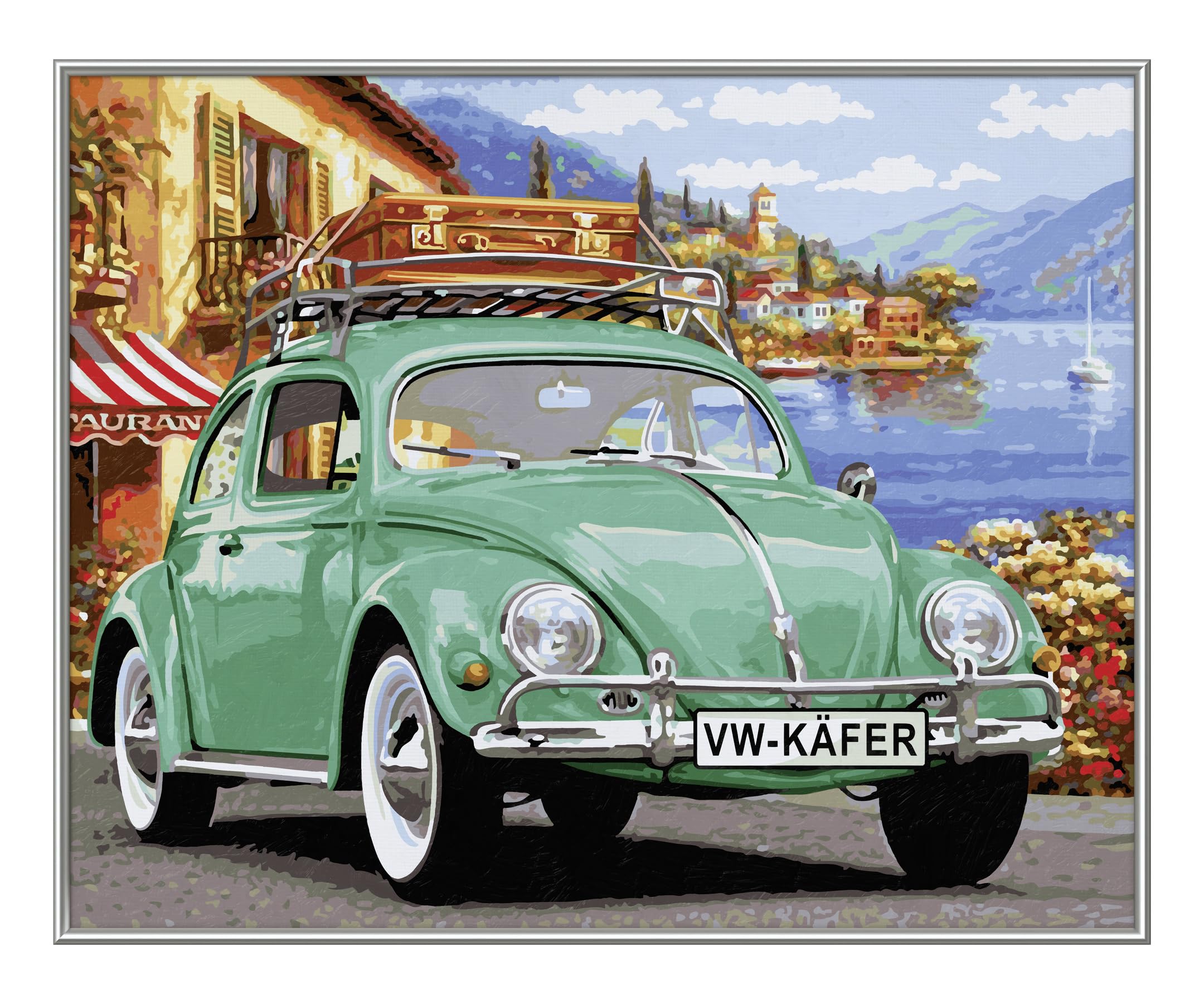 Schipper Malowanie według numerów Volkswagen Beetle 40 x 50 cm farby akrylowe pędzel