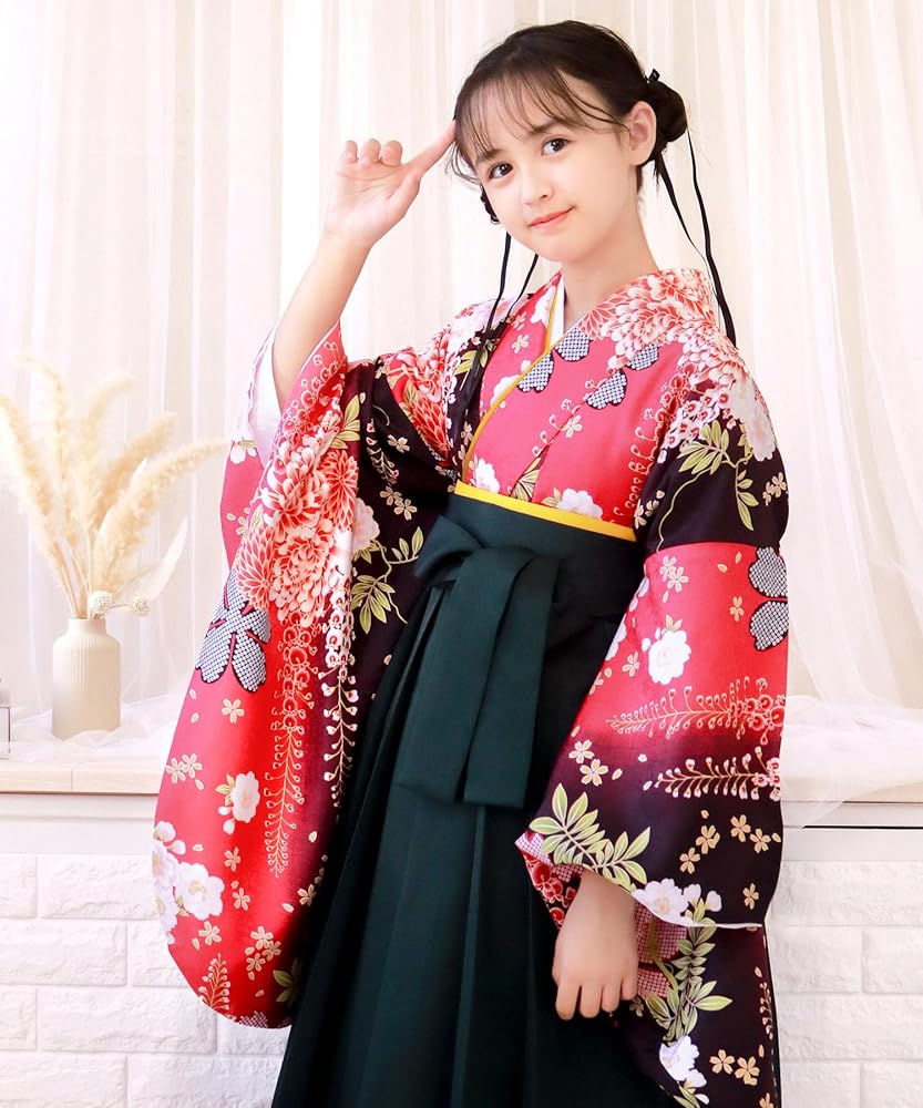 キョウエツ♡卒業式 袴セット 袴紐下84cm 140 150 Amazon | [KYOETSU] [キョウエツ] 卒業式 袴 セット 着付け 簡単