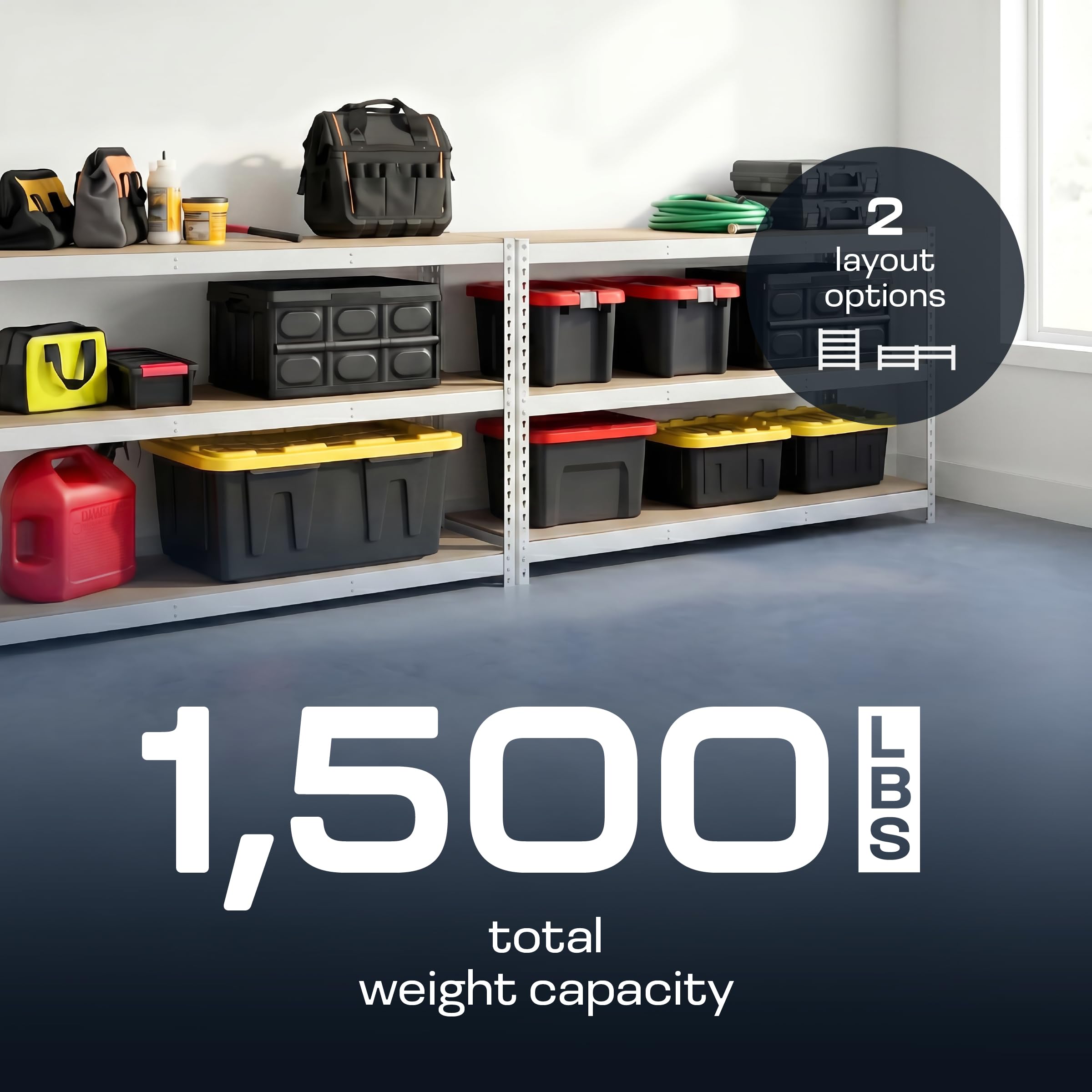 フクれいみシェルフ Amazon.com: MonsterRax Modular Garage Shelving - 5 Tier Storage