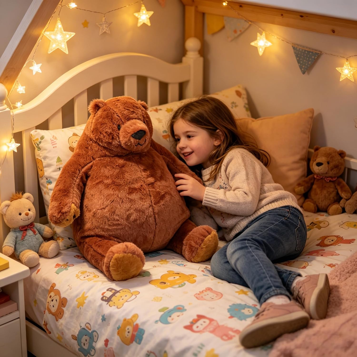 Giant DjungelskogBear, Giant Teddy Bear, Large Teddy Bear, Giant Stuffed Animal, All Ages Gift for Children/Girlfriend/Valentine's Day/Christmas/Birthday/Baby Shower/Party Decorations (80cm/31.5inch)