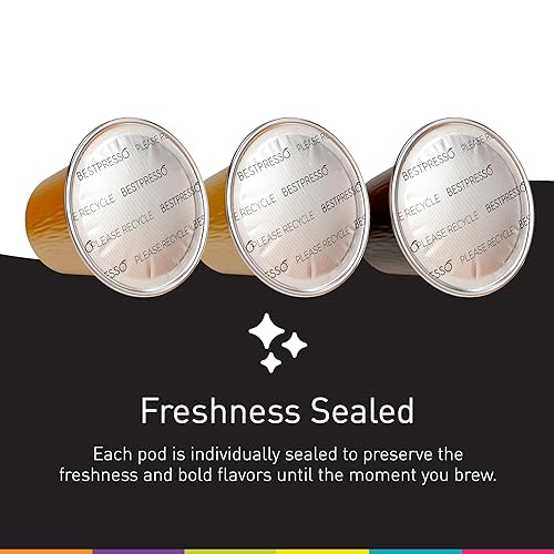 Miniatura 3 de Bestpresso Café para máquina original Nespresso de 120 cápsulas con certificación genuina expreso caramelo vainilla y chocolate cápsulas compatibles