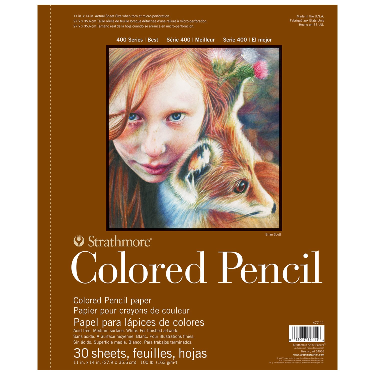 Strathmore 400 Colored Pencil Pad 11X14