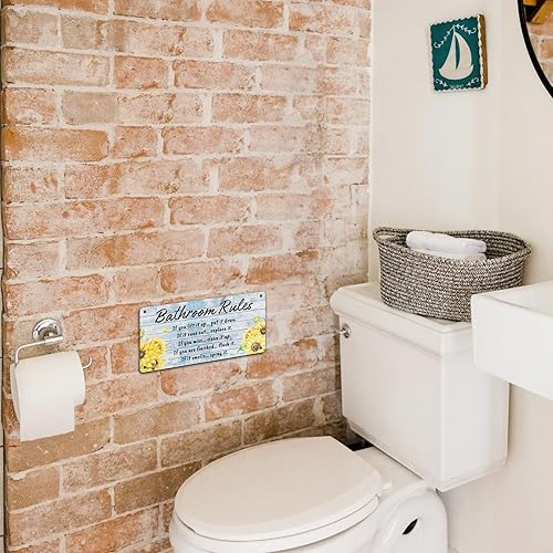 Miniatura 5 de Decoración de pared con diseño de girasoles divertidos para baño, decoración de pared de baño, decoración de pared de baño, decoración de pared de