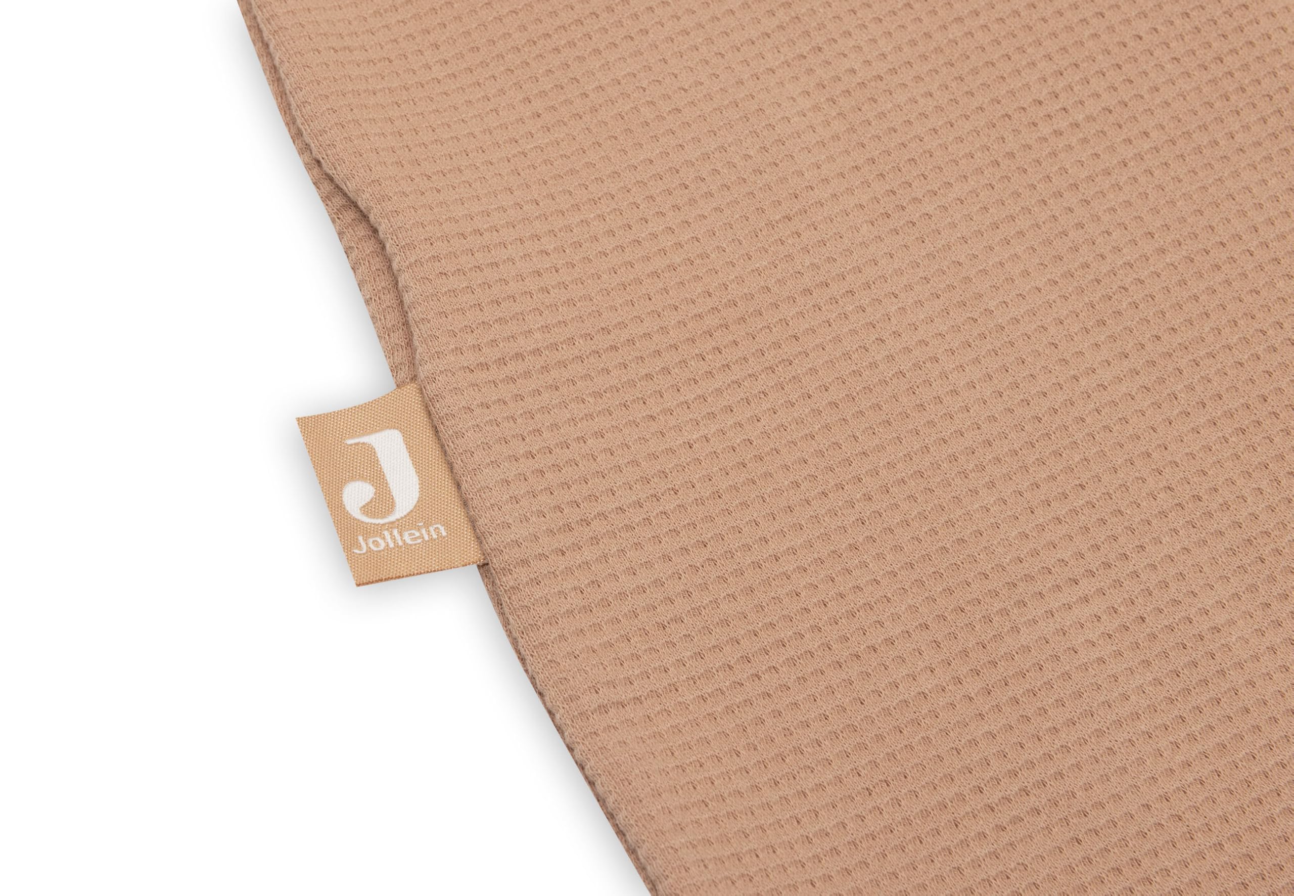 Jollein Gigoteuse bébé en jersey - 110 cm - Little Waffle - Light Terra - 95% coton 5% élasthanne - 0,5 TOG - gigoteuse d’été - certifiée OEKO-TEX