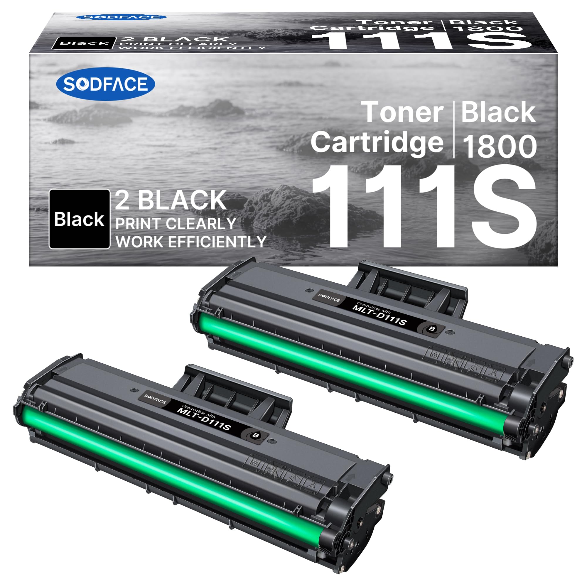 SODFACE CLT-K404S P404C Toner Kompatibel für Samsung C480W Toner für Xpress SL C480FW C48X C480 C480FN C430W C43X C430 CLT-404S CLT-K404S CLT-C404S CLT-Y404S CLT-M404S (Schwarz, 1er-Pack)