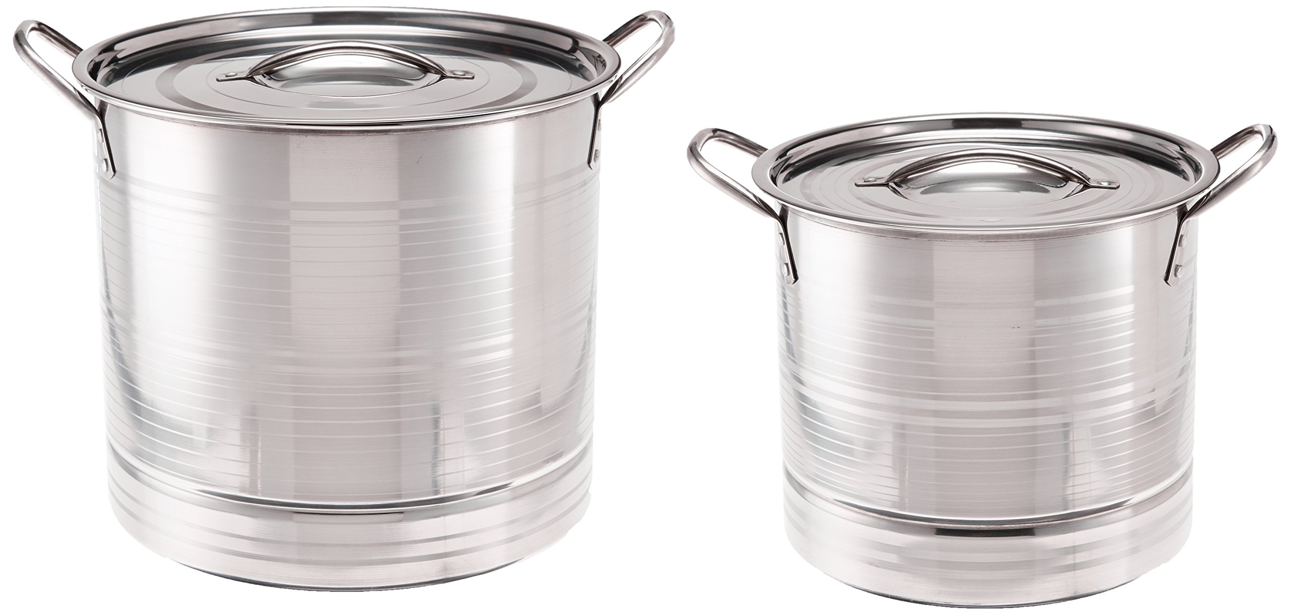 ExcelSteel 571 - 6 Piece Stockpot with Steamer Plate, Stainless Steel