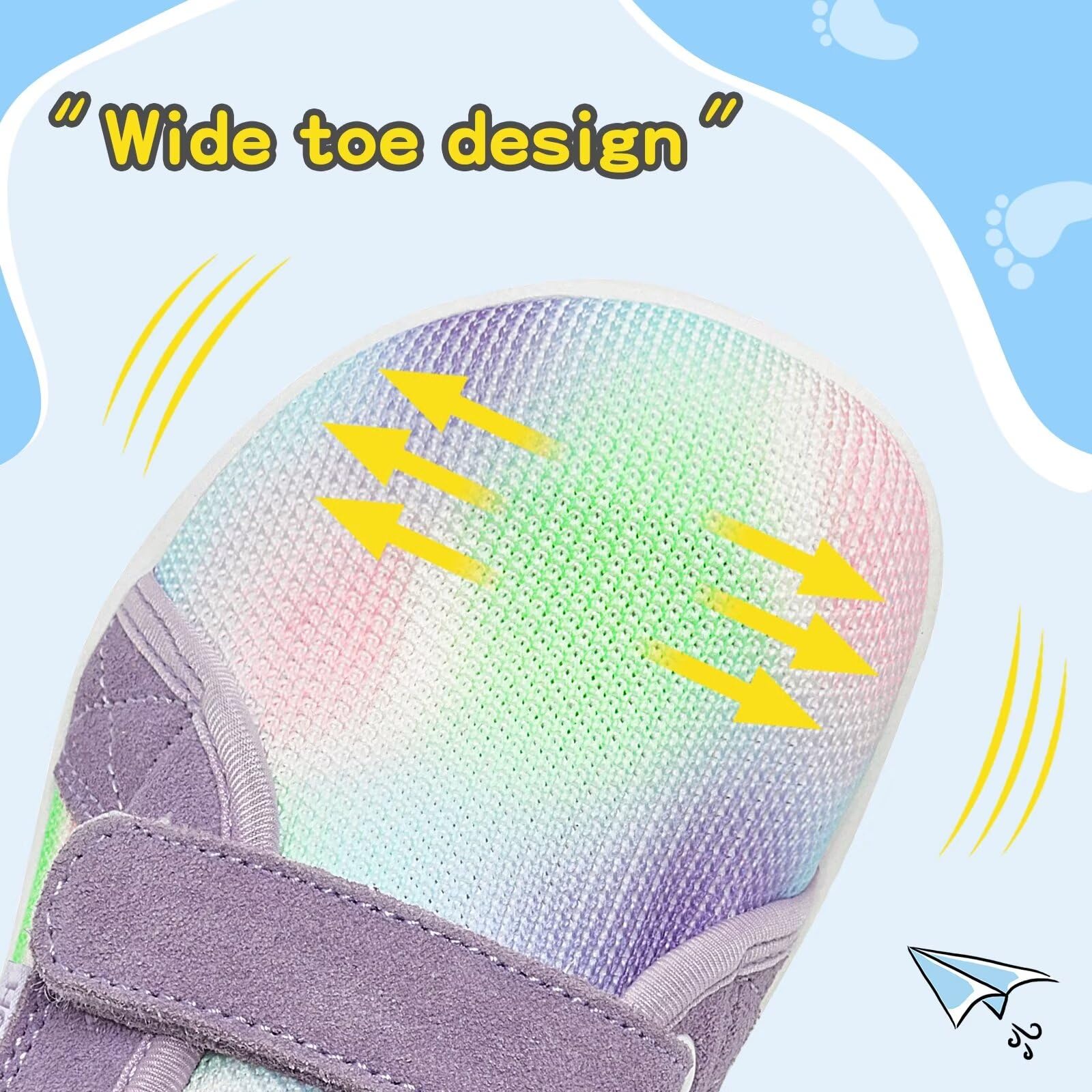 HOBIBEAR Kids Calzado Descalzo Ancho para niños niñas Outdoor Trail Running Minimalist Walking Shoes