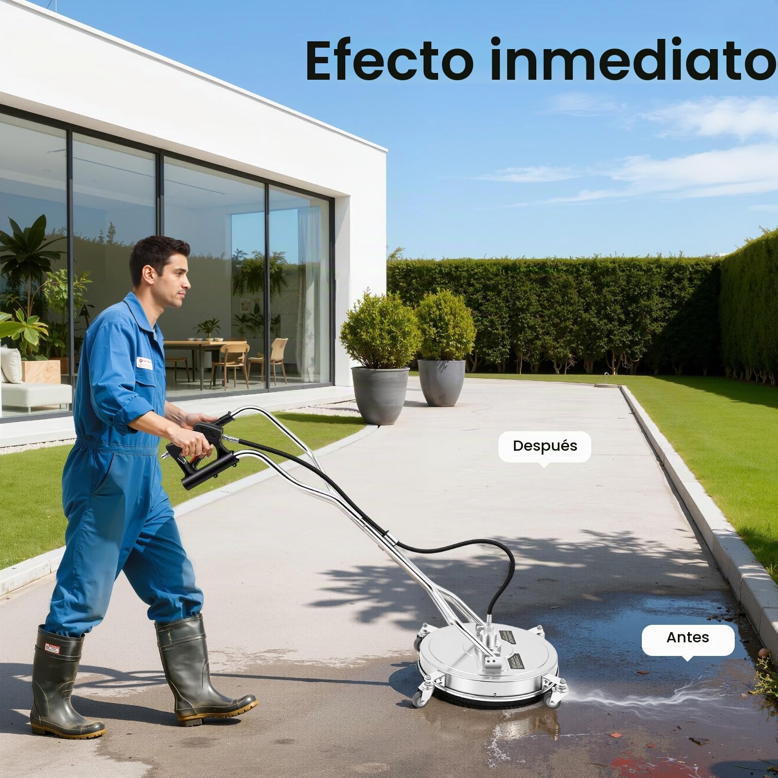 Limpiador de suelos, 4000 psi, para aspirar, limpiar y secar con 2 boquillas de repuesto