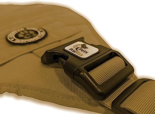 Miniatura 6 de Arnés táctico para perros grandes, arnés táctico para perros grandes, arnés ajustable sin tirones con asa, arnés de pecho chaleco para perro