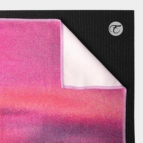 Miniatura 4 de Toalla de yoga caliente, antideslizante, absorbente de sudor, toalla de yoga impresa con puntos de agarre para yoga caliente, pilates y