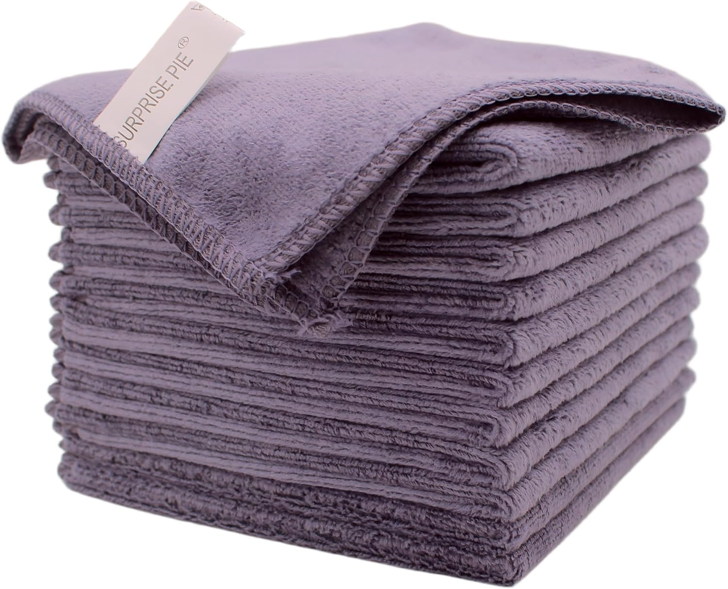 Premium 400 GSM Microfiber Cleaning Cloths, 12 Pack Ultra Absorbent Lint-Free Cleaning Rags & Towels for Car Detailing, Kitchen, Glass & Household Cleaning, Reusable Washable 12" x 12"