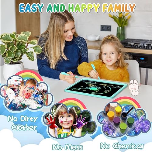 Miniatura 5 de Tableta de escritura LCD para niños de 15 pulgadas, almohadilla de dibujo para colorear para niños pequeños, tablilla de dibujo para niños, juguetes