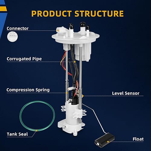 Vista 62 de DWVO Bomba de combustible compatible con Ford F150 F250 F350 E150 E150 E250 E350 Mustang Ranger LTD Thunderbird, Mercury Marquis, Lincoln Continental