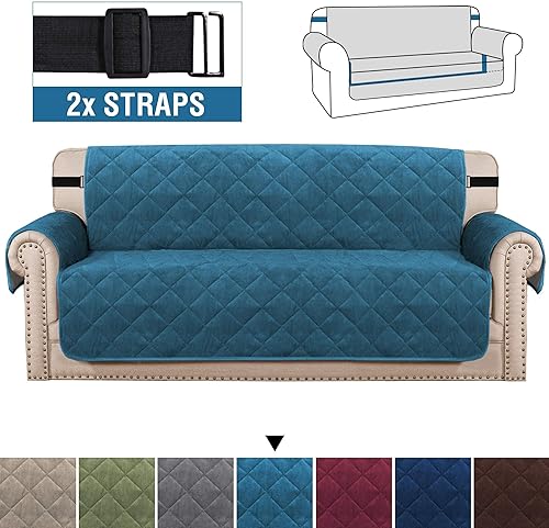 Miniatura 2 de H.VERSAILTEX Paquete de funda reclinable y funda de sofá de felpa de terciopelo