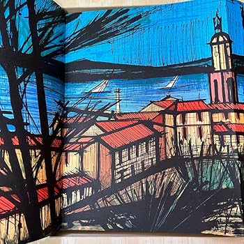 Amazon.co.jp: ベルナールビュッフェ リトグラフ 皮表紙画集 絵画 限定