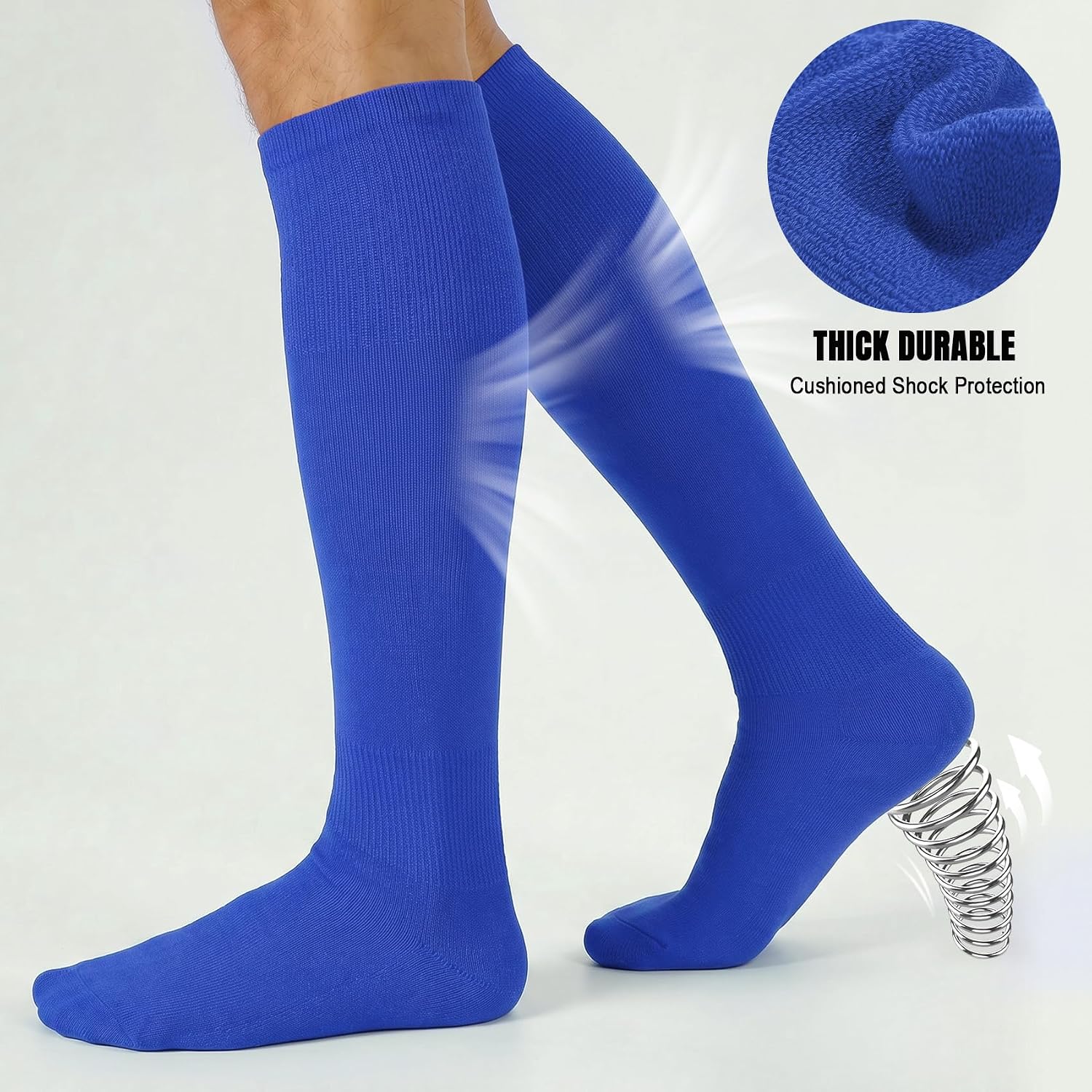 XZQTIVE Baseball Softball Socks and Baseball Softball Belt Combo Set Knee-High Soccer Socks for Kids Youth Adult