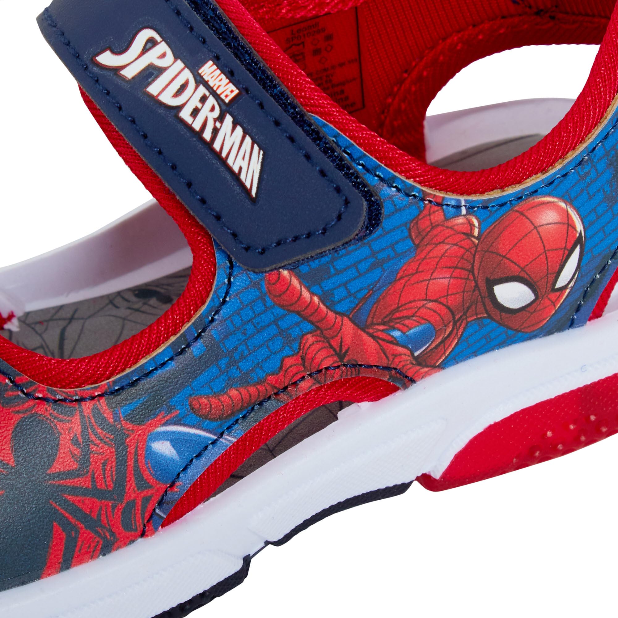 Marvel Spiderman Sandales de sport légères à bout ouvert pour garçon Rouge