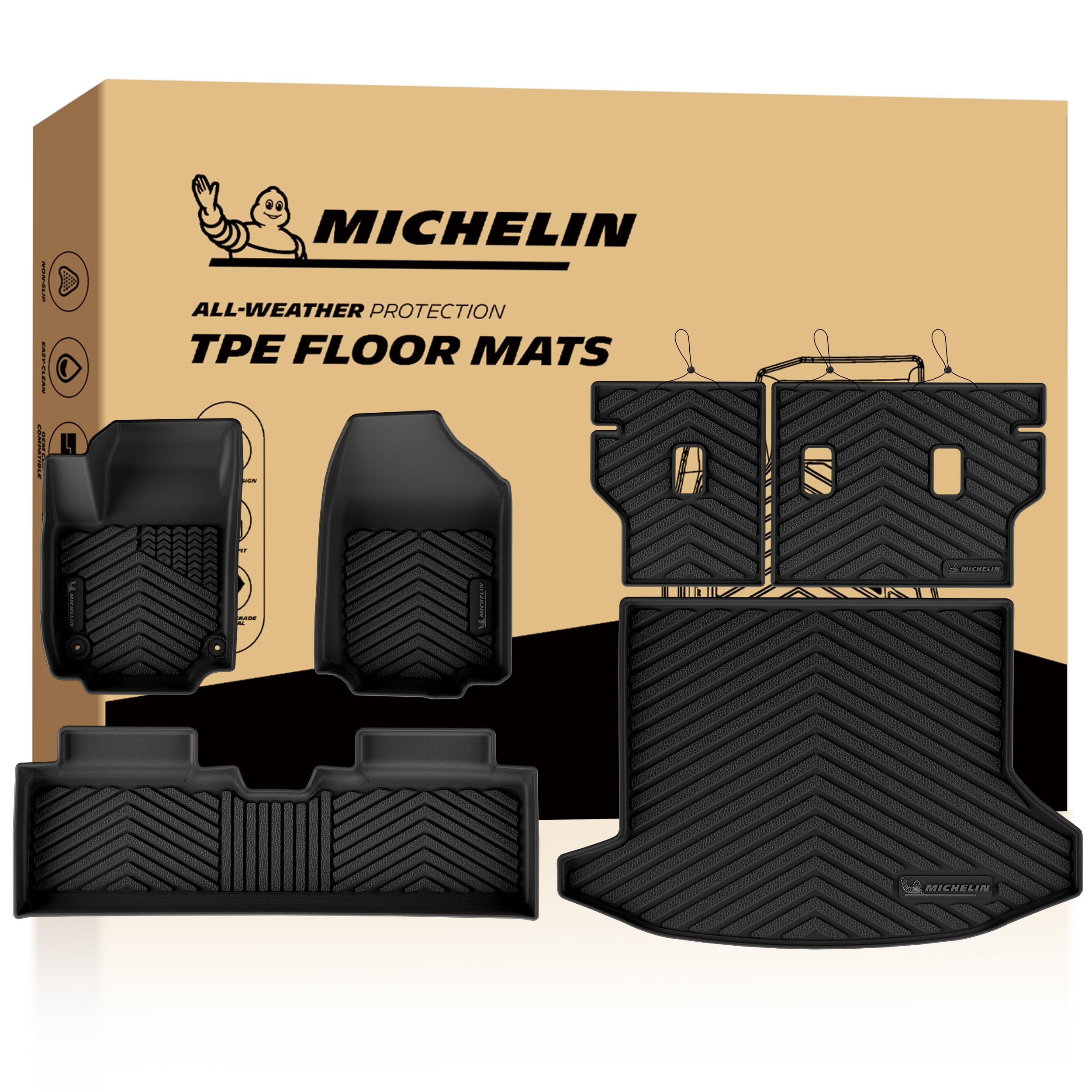 Michelin Vehicle Mats for 2025-2027 Chevy Equinox Gas/GMC Terrain (6 Piece)