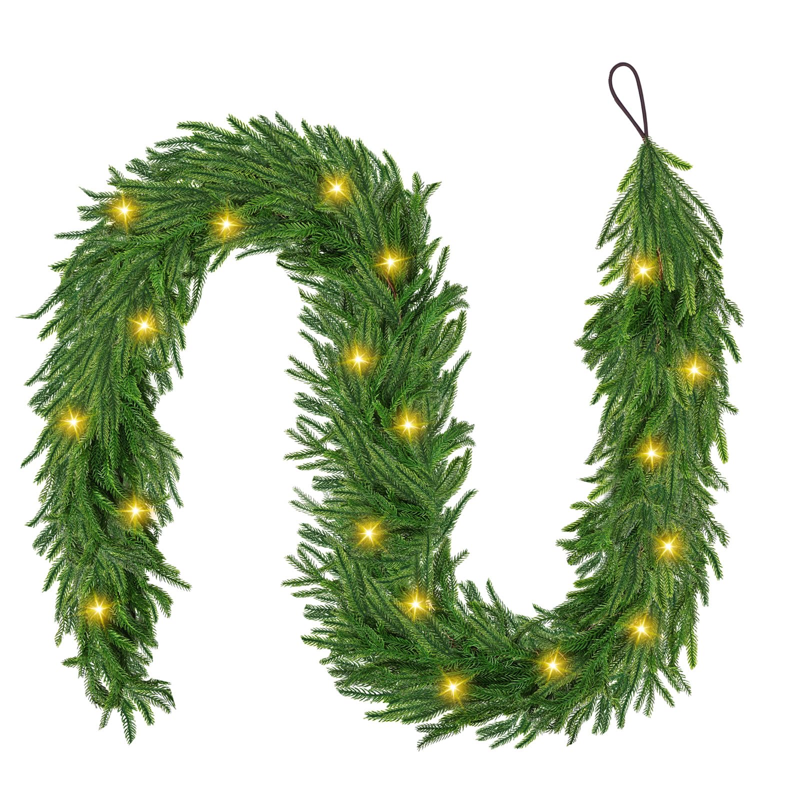 Ghirlanda Natalizia Con Luci LED Multicolore – 2,9 M X 30,5 Cm – 50 Luci – Telecomando E Timer