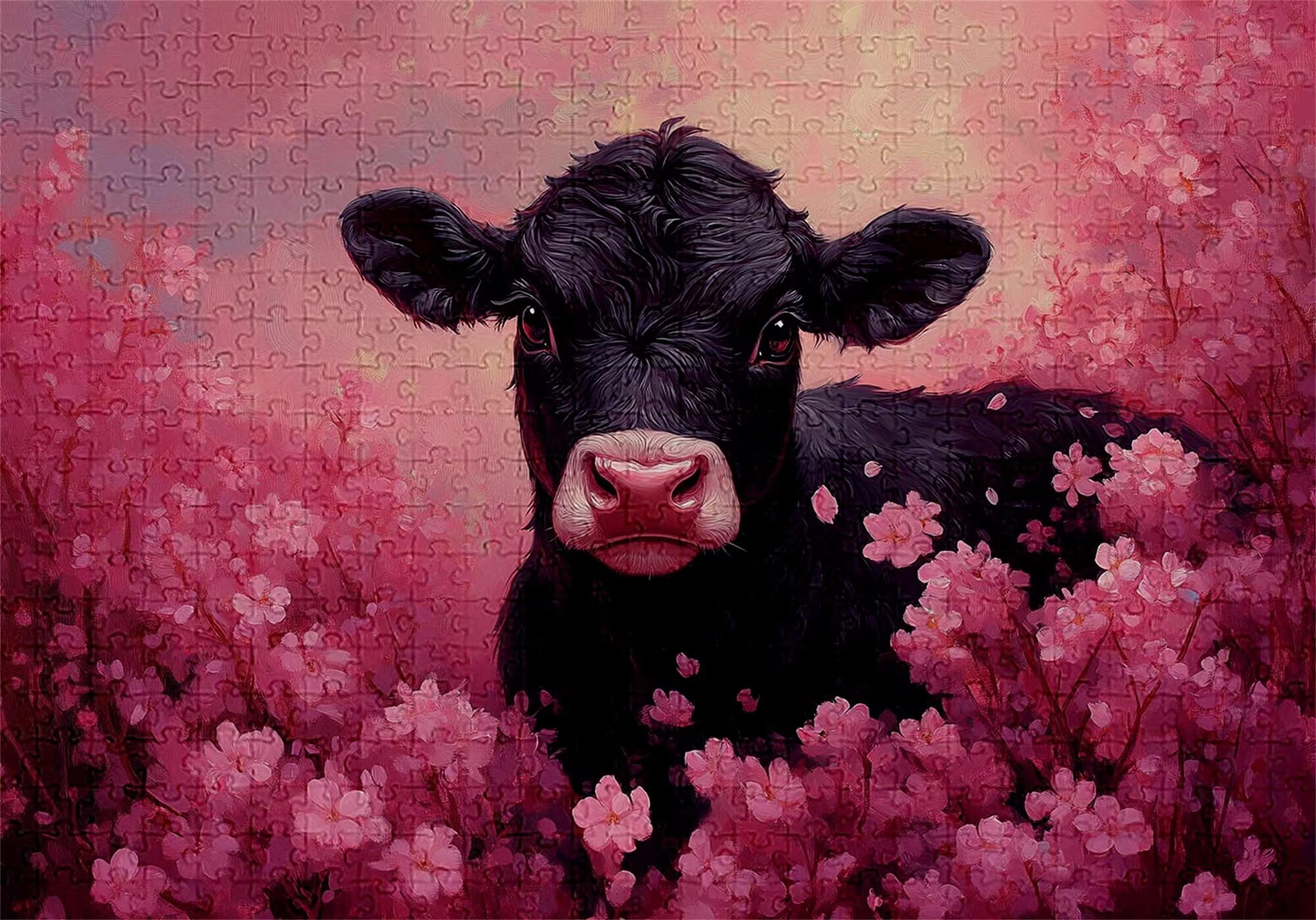 Puzzle 3000 elementów puzzle dla dorosłych wołowina 122 x 81 cm unikalne rzemiosło klasyczne 3D drewniana układanka do rodzinnych gier aktywnych, układanka do samodzielnego wykonania nawet do