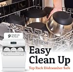 Priority Chef Premium Mixing Bowls with Lids Set, Airtight Lids, Thicker Stainless Steel Mixing Bowl Set, Large Prep Metal Bowls, Nesting Bowls for Kitchen, 1.5/2/3/4/5 Qrt, Black