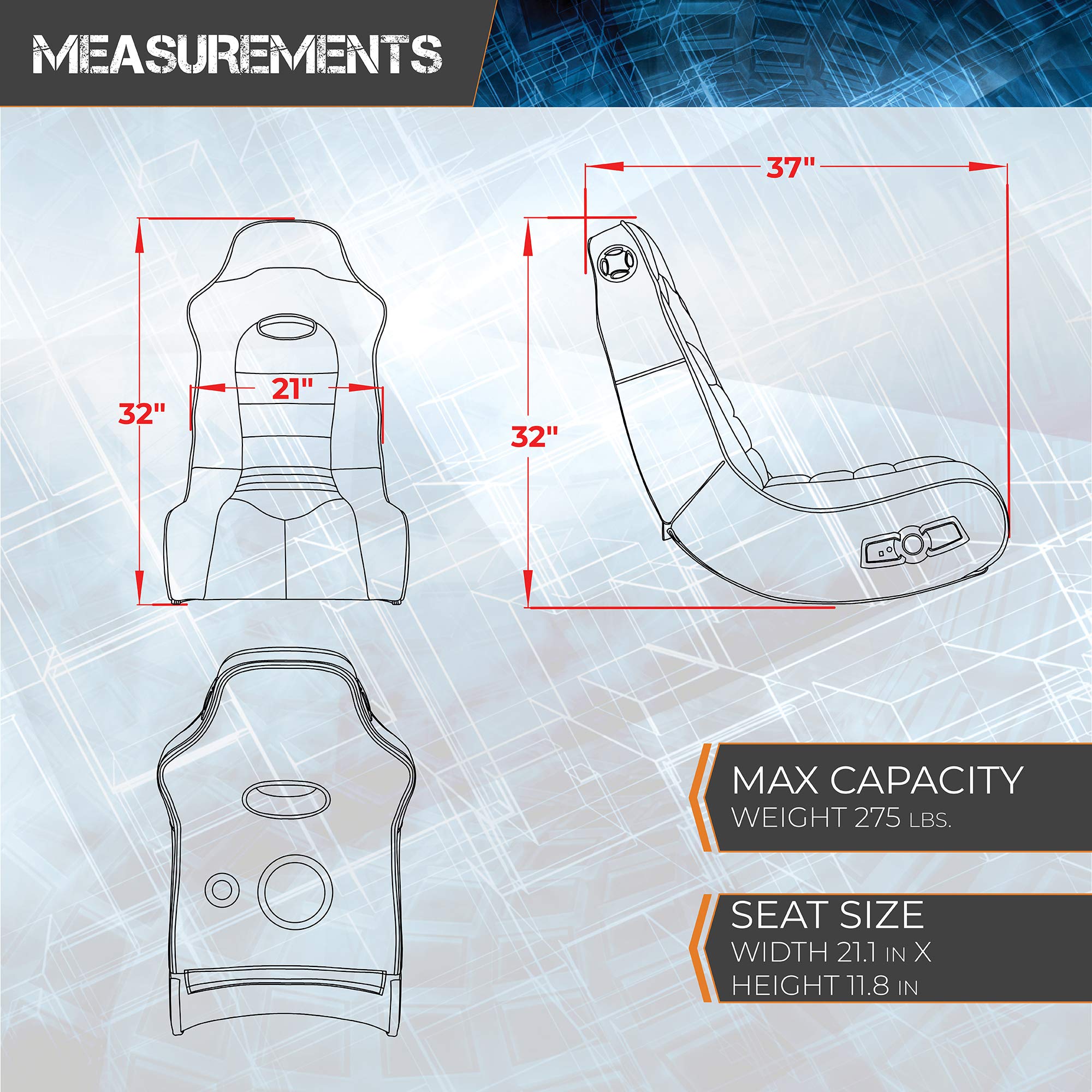 X Rocker, 5172601, Surge Wireless Bluetooth 2.1 Sound Video Gaming