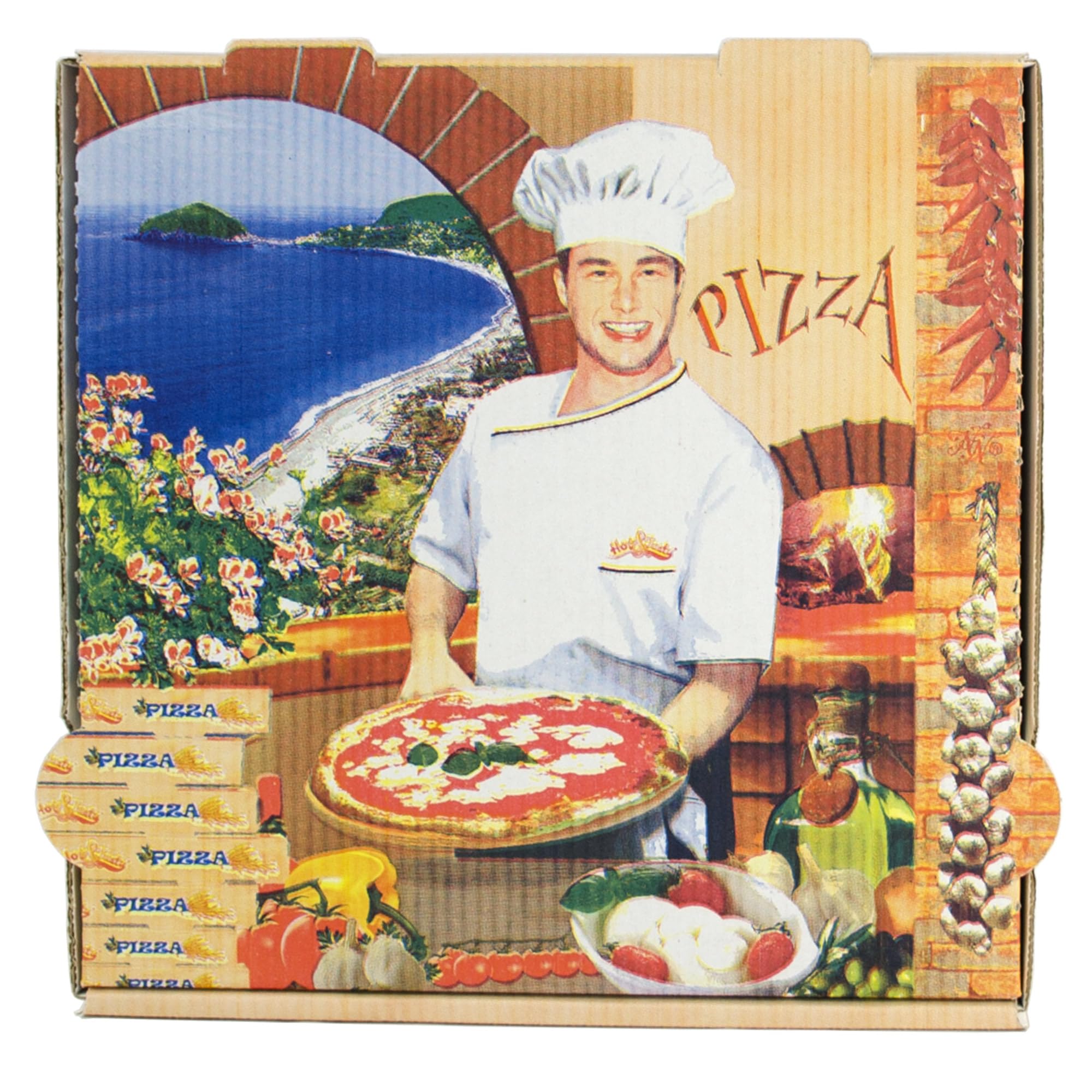 Générique Boite Pizza - Ishia - 33x33x4 cm - par 100
