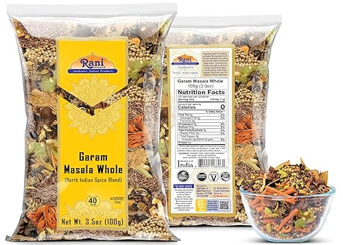 Vista 80 de Rani Garam Masala Mezcla de 11 especias indias de 3.5 onzas (3.53 oz) Caja de especias ~ Todo natural, sin sal Vegano Sin colores Apto