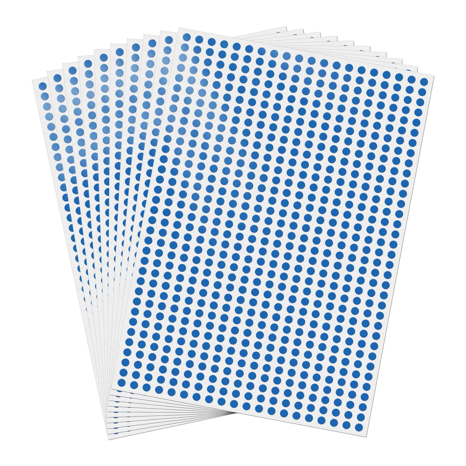FINDAT 7000 PCS Blue Dot Stickers 6mm Colour Coding Labels Sticky Dots Waterproof Self Adhesive Circle Round Stickers for School DIY Calendar