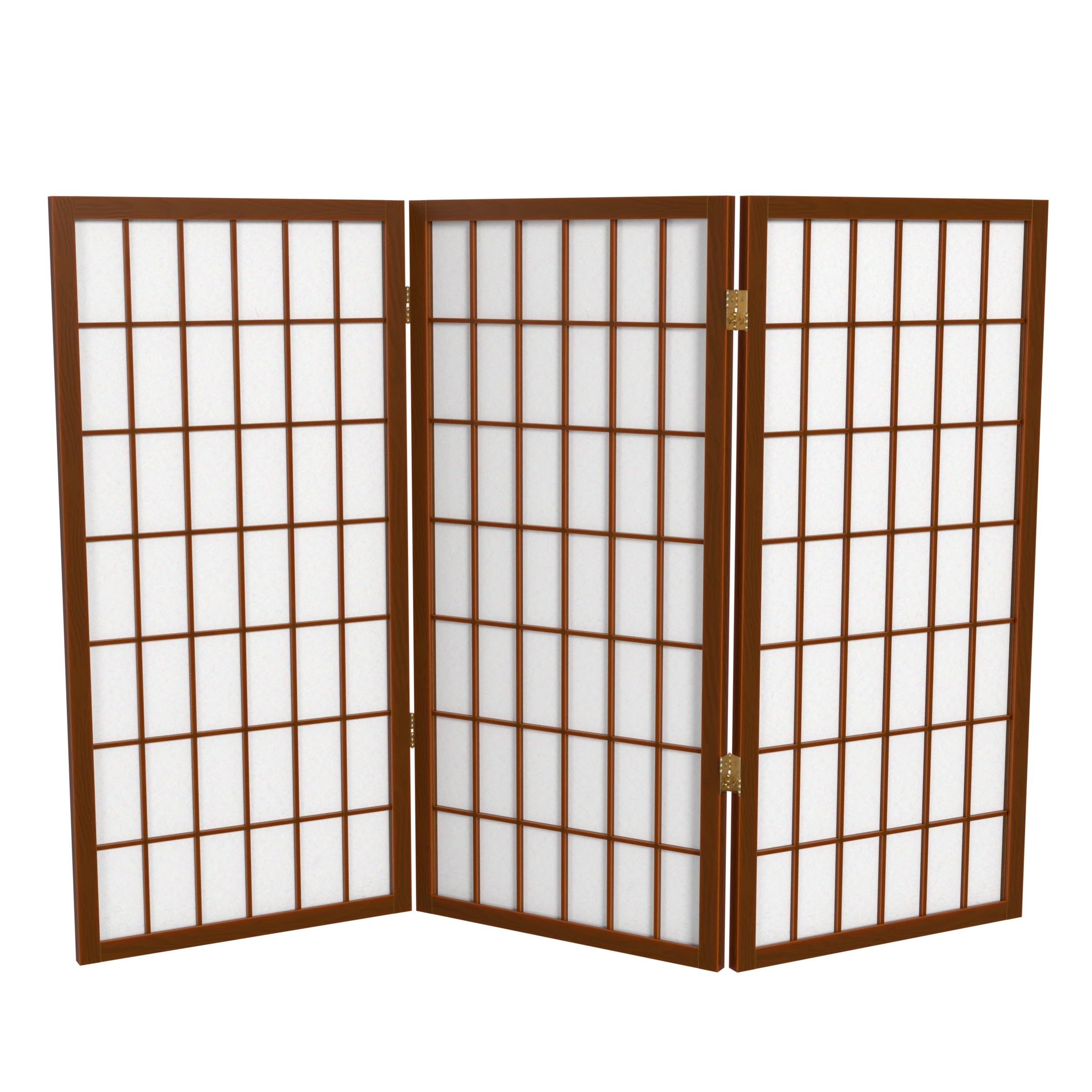 ヴィンテージ　ピノキオ　３点セット Amazon.com: 3 ft. Short Window Pane Shoji Screen - Walnut