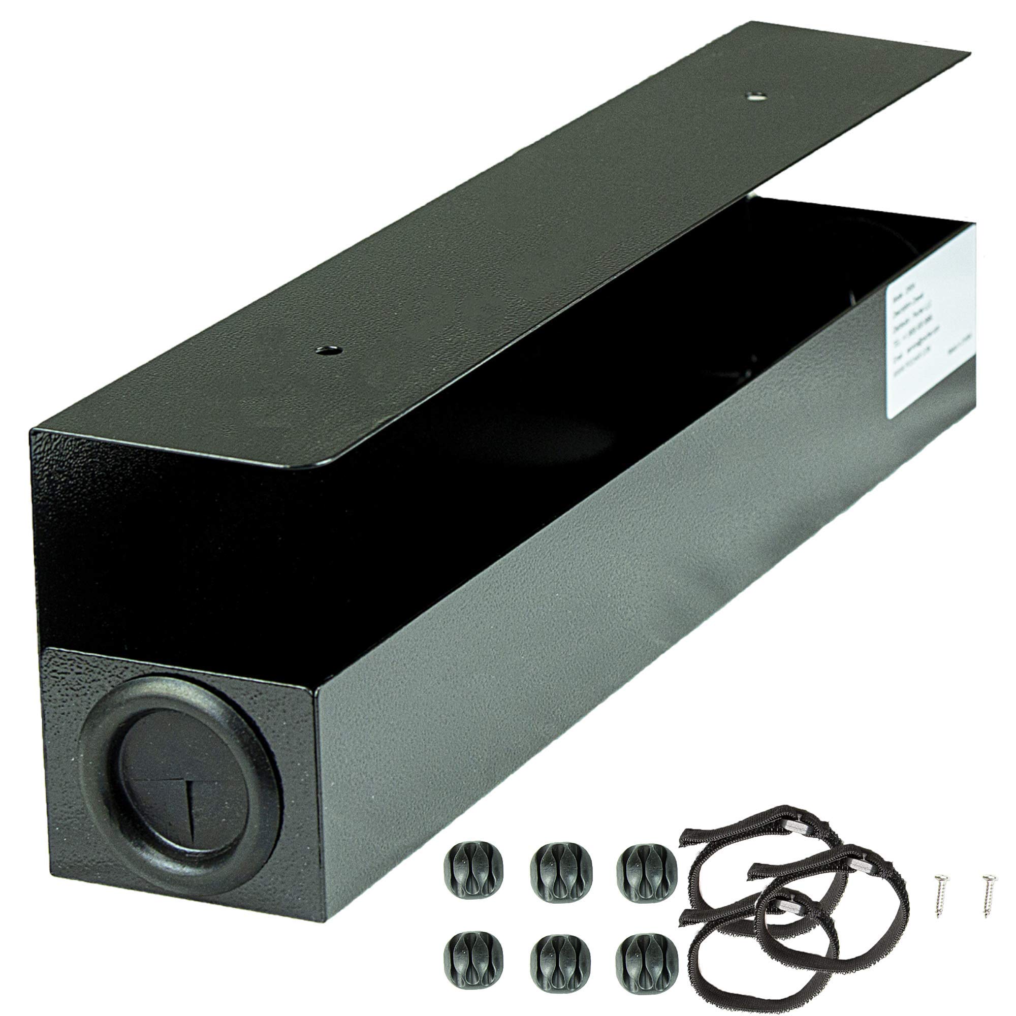 Buy 16.5inch Under Desk Cable Management Tray Wire Management Under