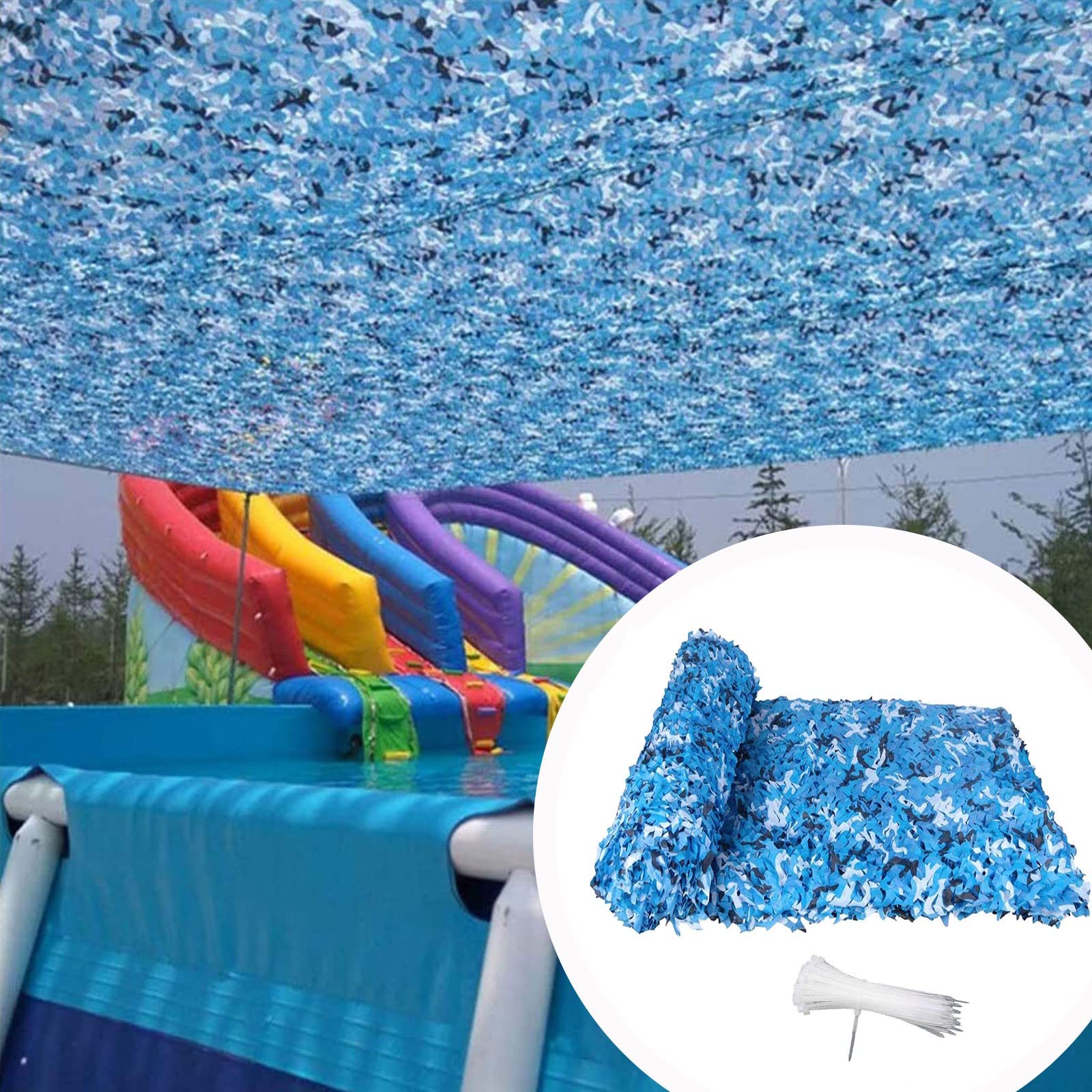 Oudini 6*7M/19.7*23Ft Camo Netting, Camouflage Net Military Hunting Mesh Nets For Hunting Blind Sunshade Theme Party/6 * 7M/19.7 * 23Ft