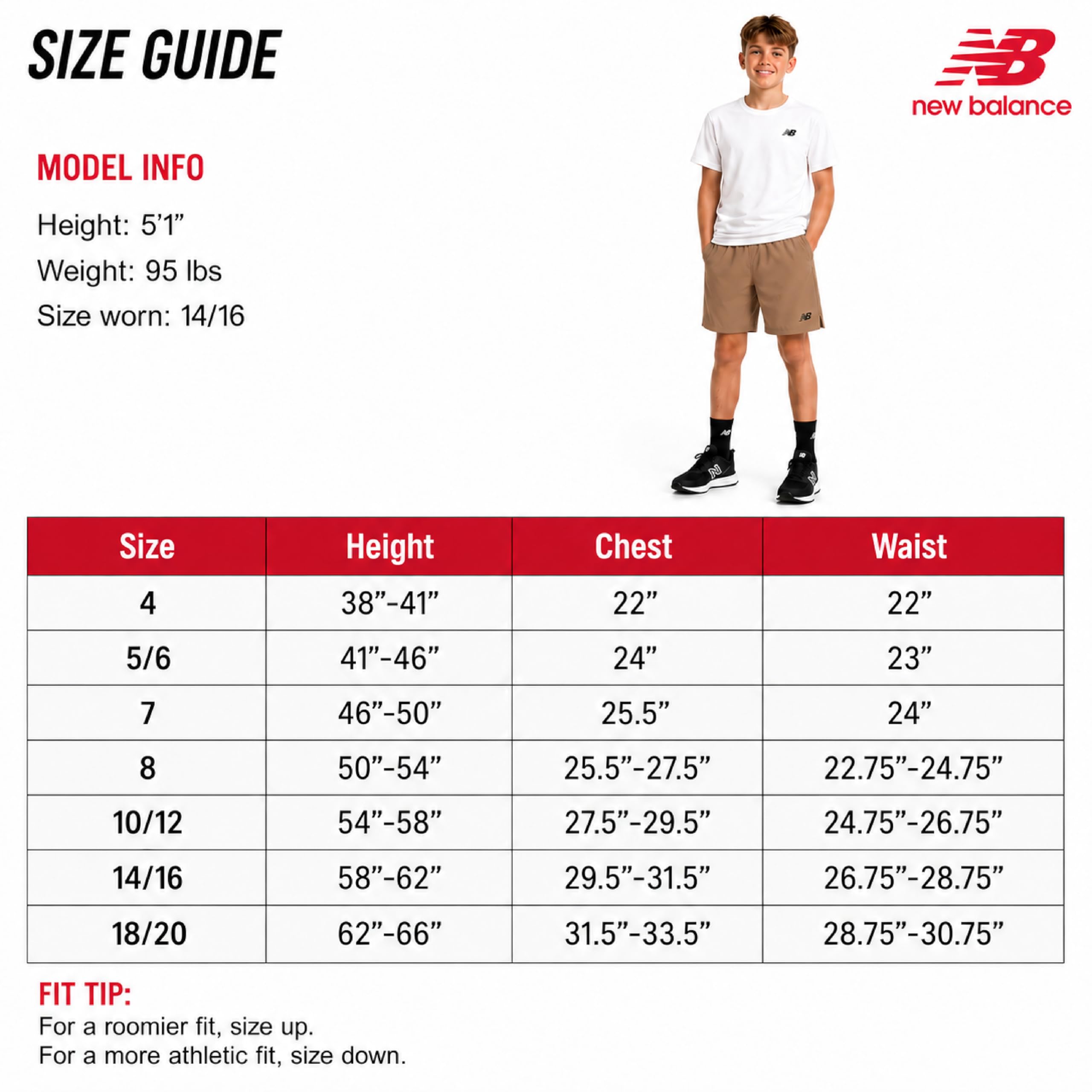 New Balance Pantalones cortos deportivos para niños, pantalones cortos de gimnasio tejidos de rendimiento ligero con bolsillos para baloncesto y fútbol (8-20)