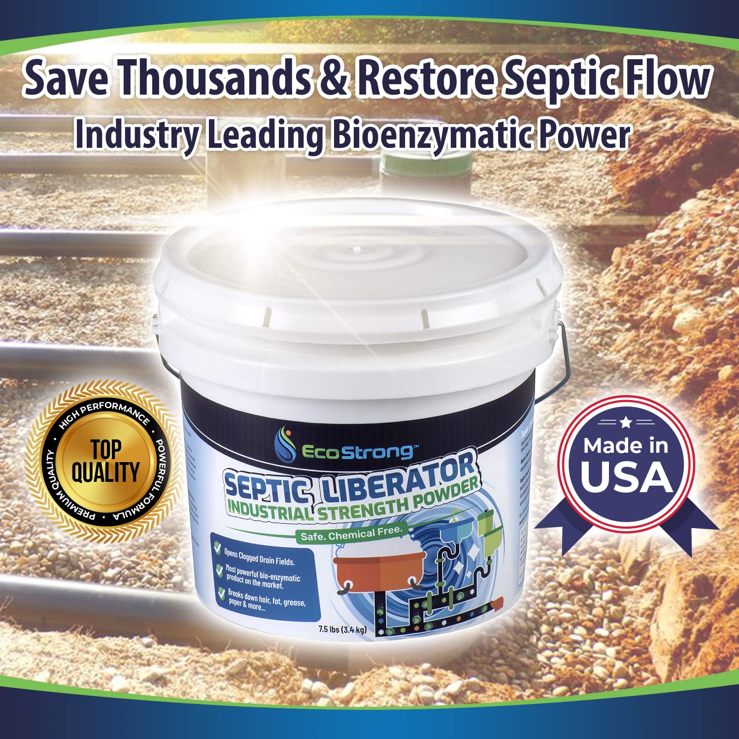 Septic Tank Shock Treatment Bio Enzyme Septic Safe Clears Leach