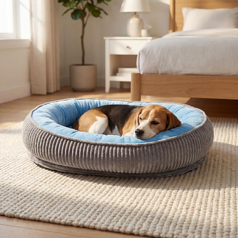 Cama para Cães Médios com Almofada Removível e Base Antiderrapante TailThrone M