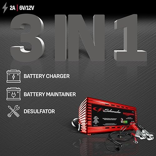 Miniatura 2 de Schumacher - Mantenedor de batería totalmente automático, 2A
