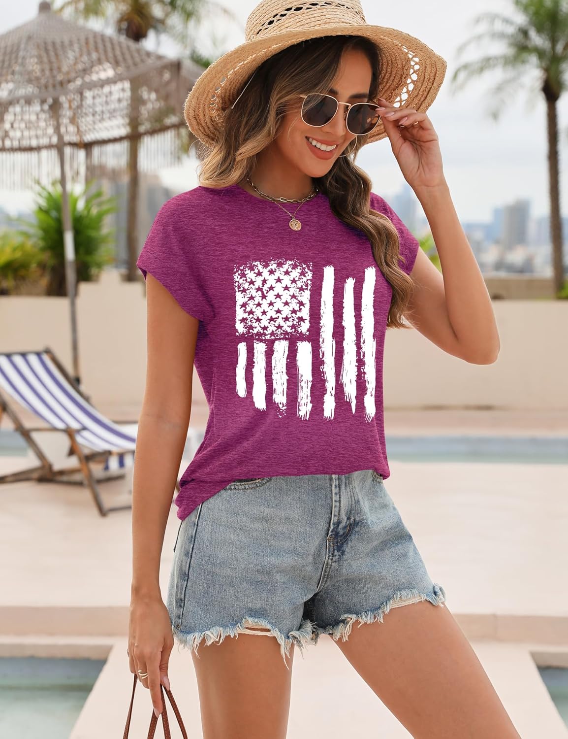 AKEWEI Womens Vintage Flower Print T Shirt Funny Cute Animal Graphic Tees Tops Loose Casual Outdoor Shirt - Image 4