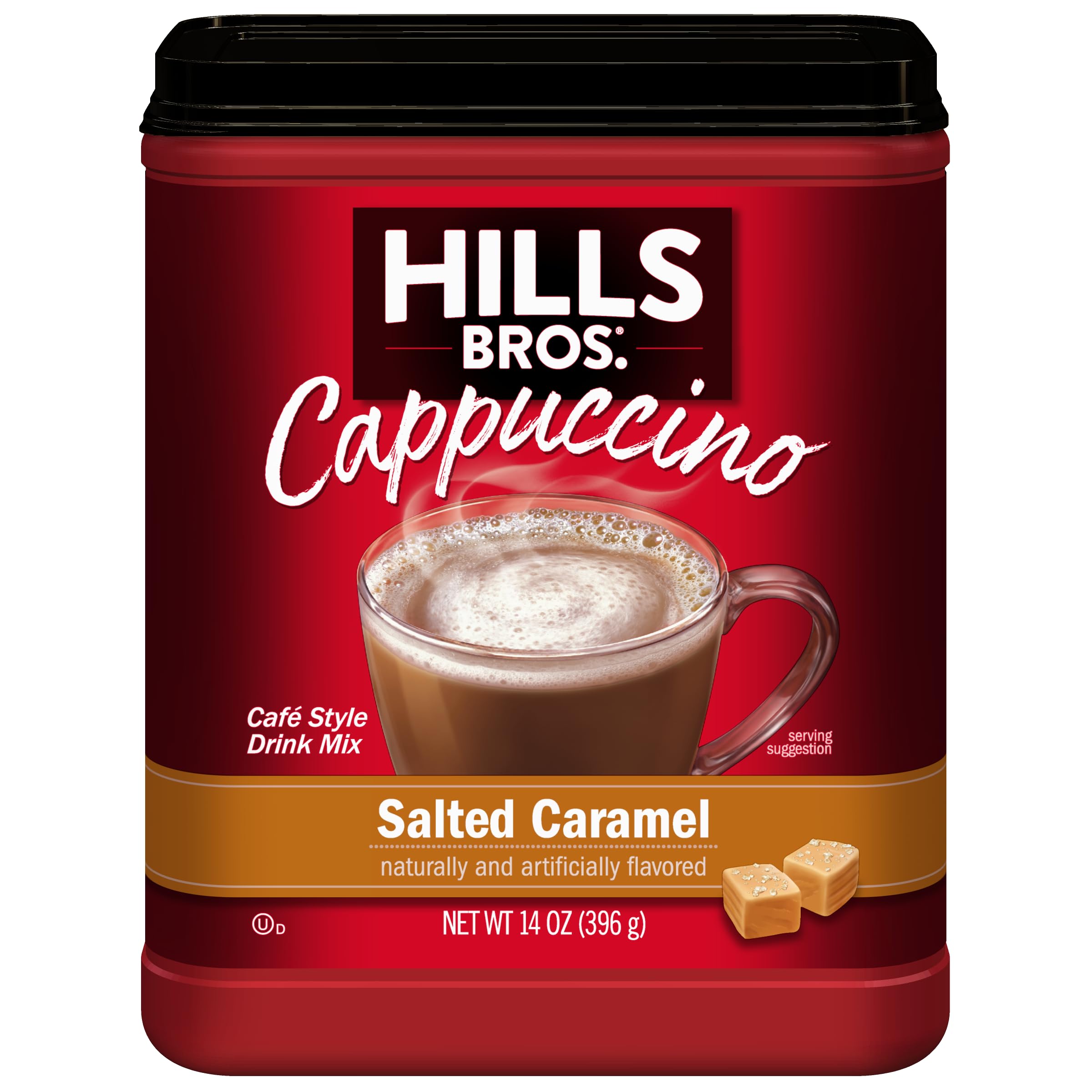 Cappuccino Mix – Rich, Frothy Coffeehouse-Tasting Instant Drink Mix – Quick and Easy Preparation – Perfect for Hot & Iced Drinks & Creaming Coffee – Rich Variety Pack, 1 Pack of 14oz