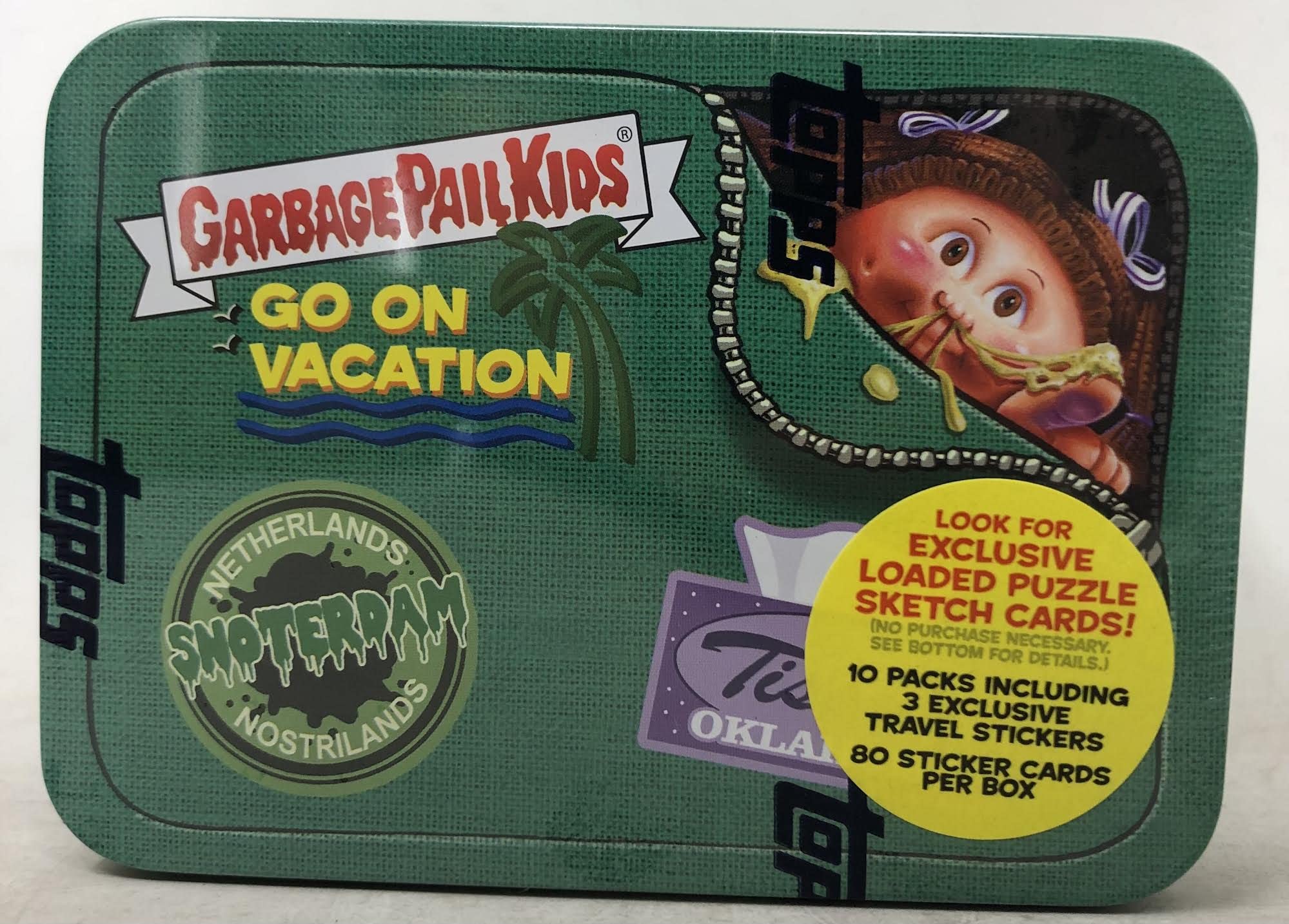 Amazon.com: Topps 2023 Garbage Pail Kids Go On Vacation Tin