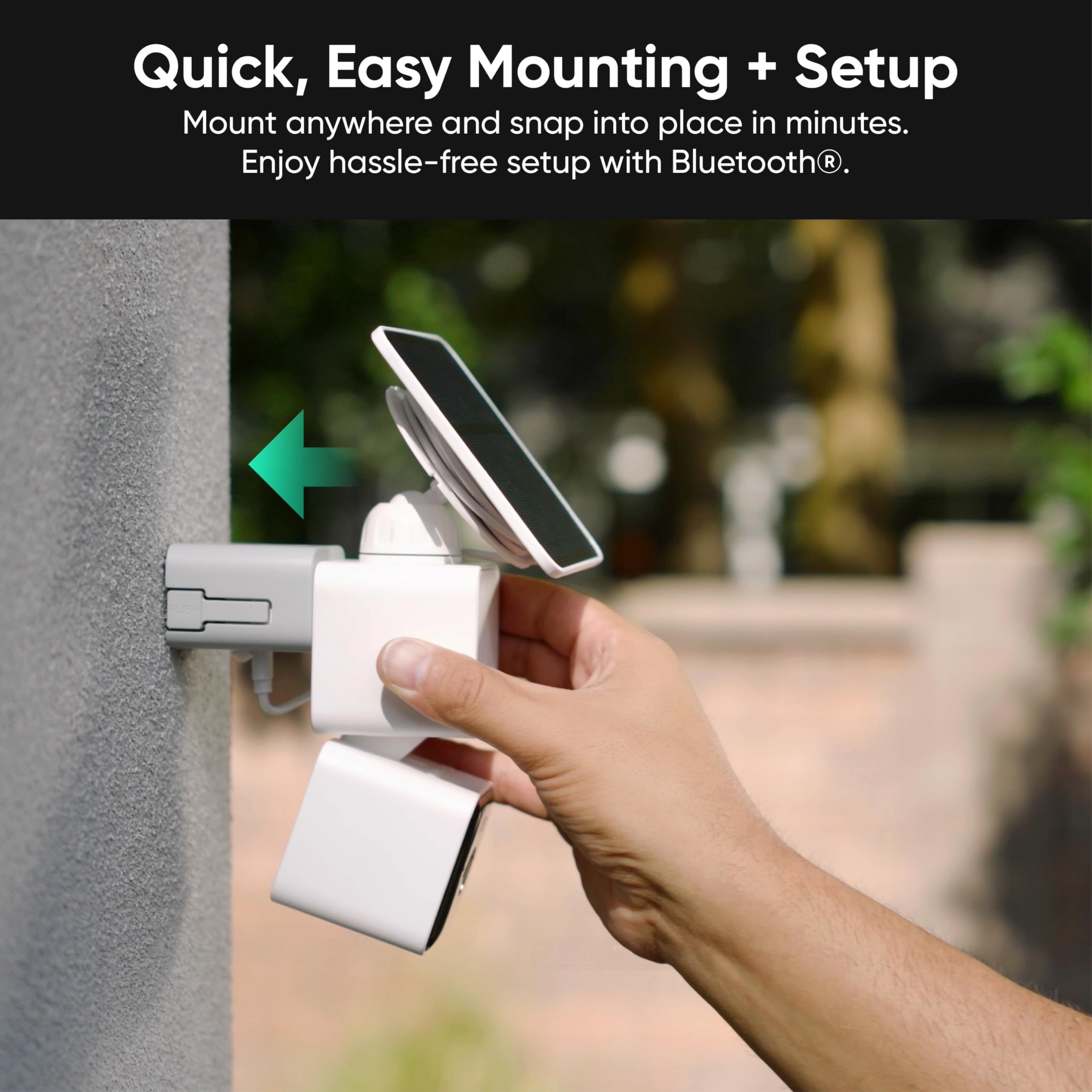 WYZE Solar Cam Pan (Flagship Model), Security Cameras Wireless Outdoor, 2K 360° Pan-Tilt Battery Powered 2.4GHz Wi-Fi Cameras for Home Security, AI Motion Detection, Color Night Vision, No Blind Spots — view 7