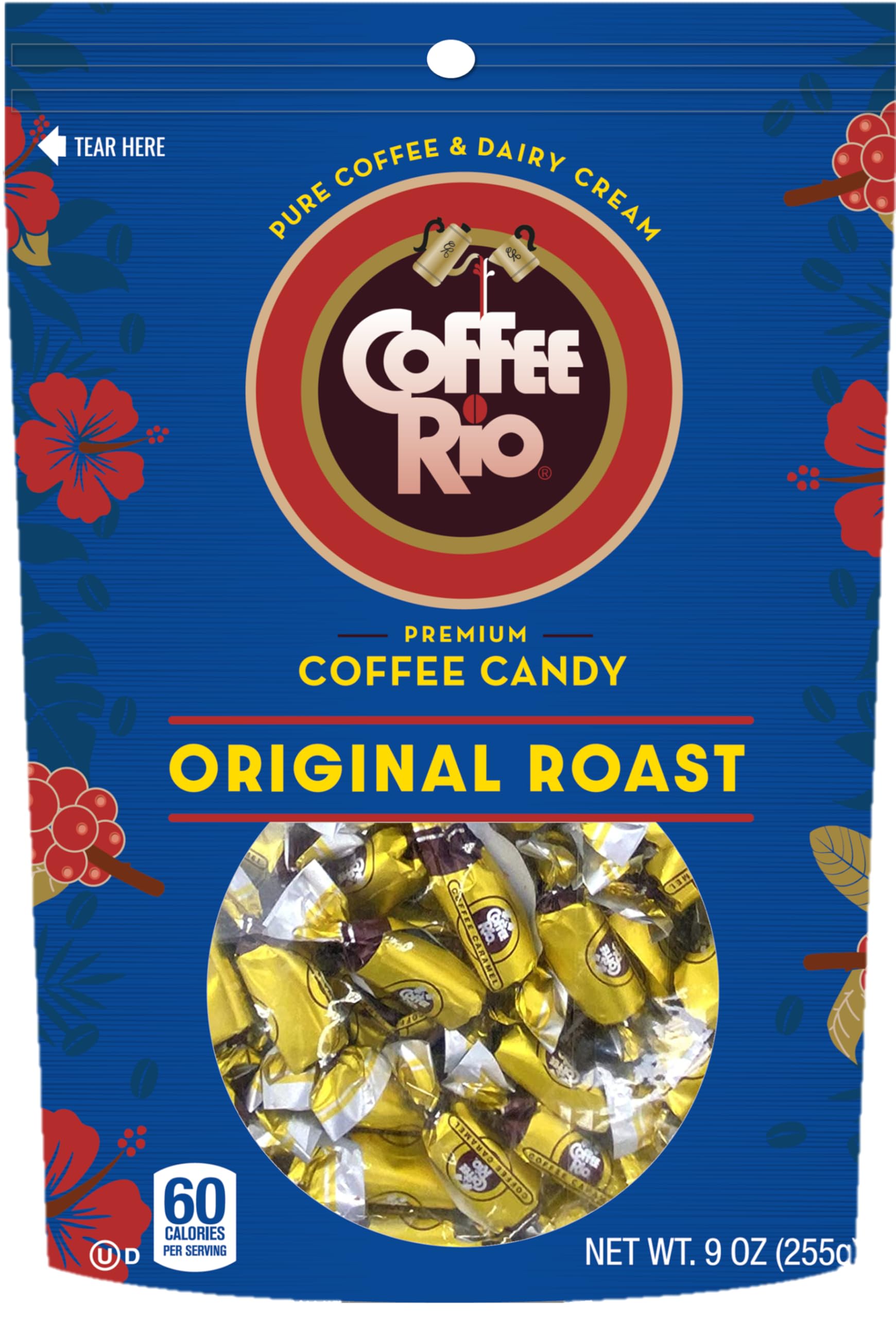 Coffee RioOriginal Roast Gourmet Candy 9 Ounce – Premium Coffee Candy Made With Fresh Dairy Cream, Milk and Real Coffee