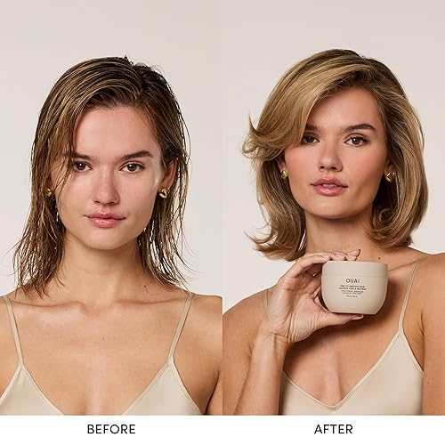Miniatura 10 de OUAI Máscara de tratamiento Repara y restaura el cabello con la máscara capilar profundamente hidratante Deja el cabello suave suave y fuerte Libre