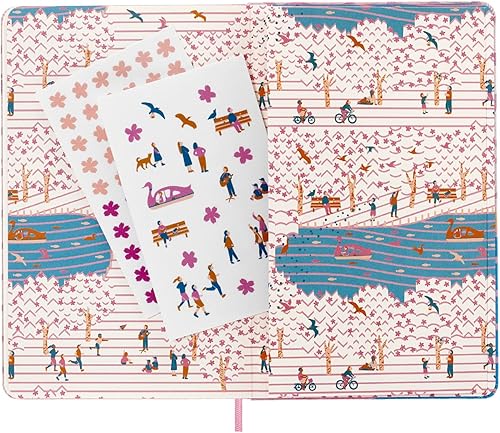 Miniatura 6 de (Moleskine) Moleskin LESU05QP062 Sakura Limited Edition Notebook, Large Size, Width 5.1 x Height 8.3 inches (13 x 21 cm), Plain Bench