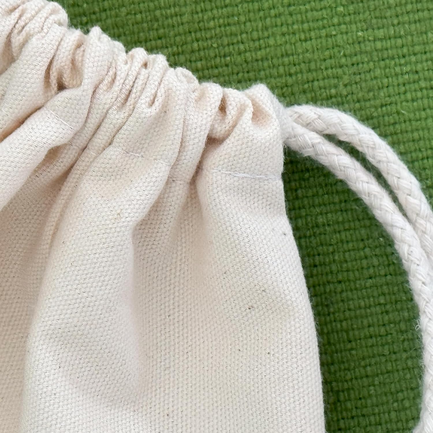 Heavy Cotton Canvas Dust Bag - Extra Small to Extra Large - Ivory Natural Cotton handmade in USA - Storage bag, Handbag, Sneakers, Gift, Travel (XL Square - 30x30")