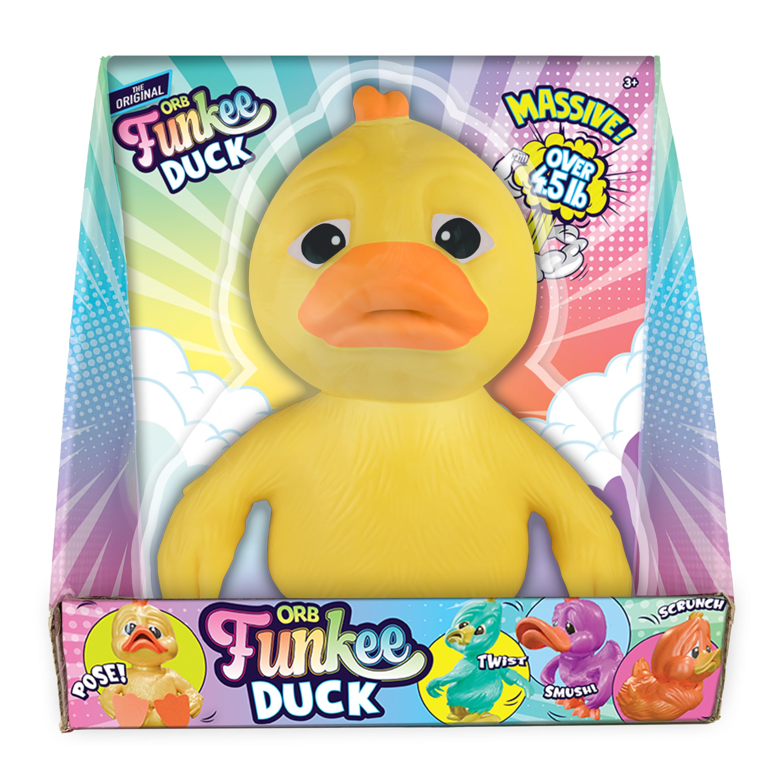 Amazon.com: ORB Funkee Monkee Animalz Jumbo Squishy Rubber Duck